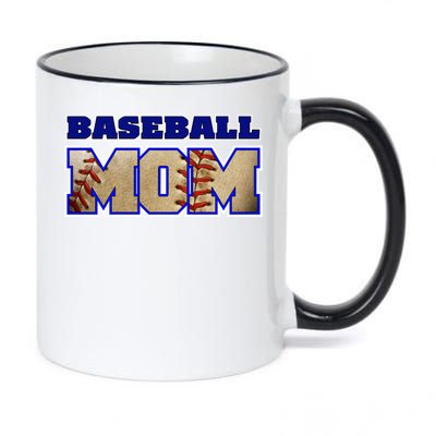 Baseball Mom 11oz Black Color Changing Mug