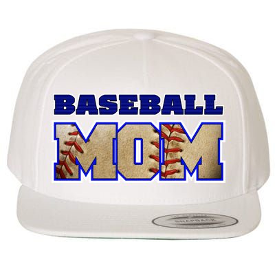 Baseball Mom Wool Snapback Cap