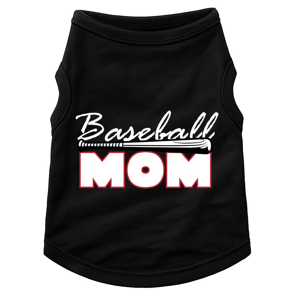 Baseball Mom Bat Logo Doggie Tank