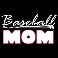 Baseball Mom Bat Logo Women's Crop Top Tee