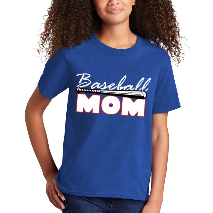 Baseball Mom Bat Logo Kids T-Shirt