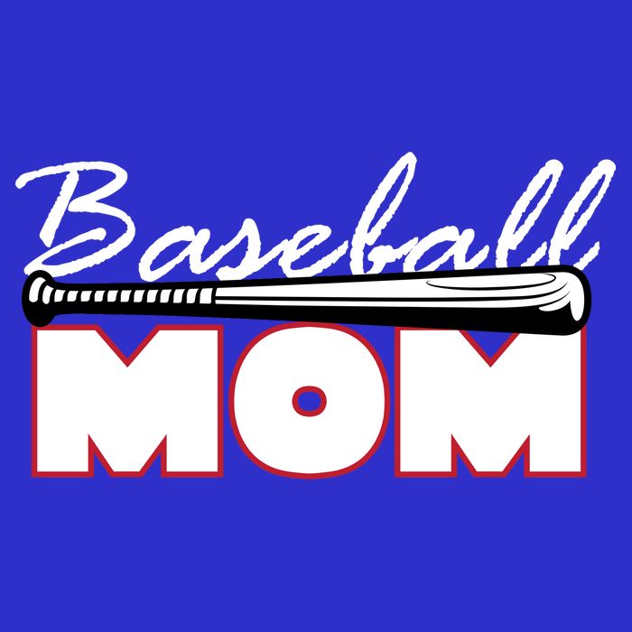 Baseball Mom Bat Logo Kids T-Shirt