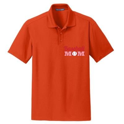 Baseball Mom Cheetah Print Dry Zone Grid Polo