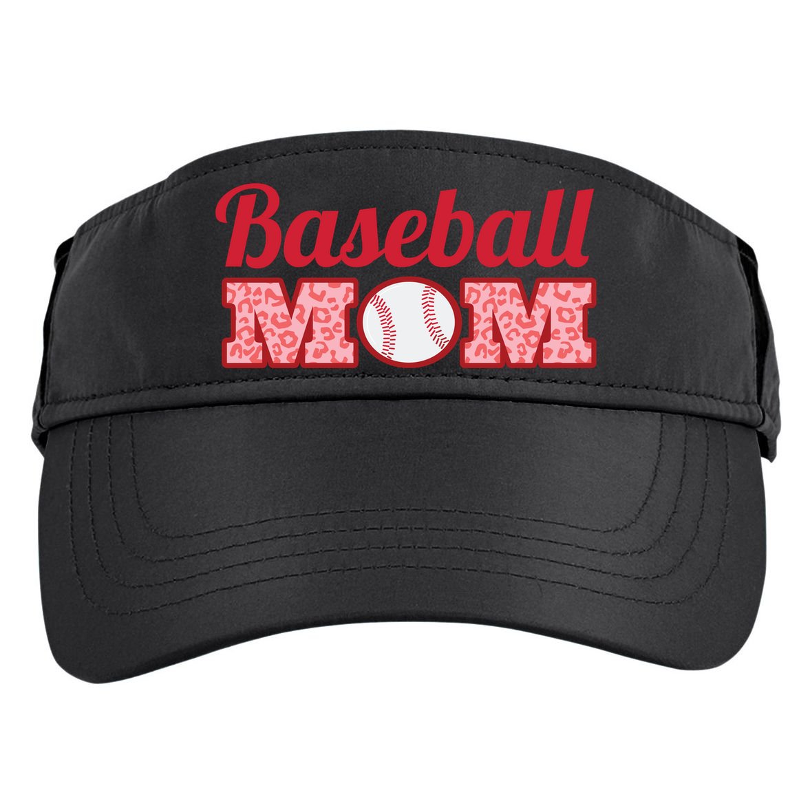 Baseball Mom Cheetah Print Adult Drive Performance Visor