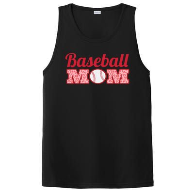 Baseball Mom Cheetah Print PosiCharge Competitor Tank