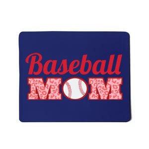 Baseball Mom Cheetah Print Mousepad