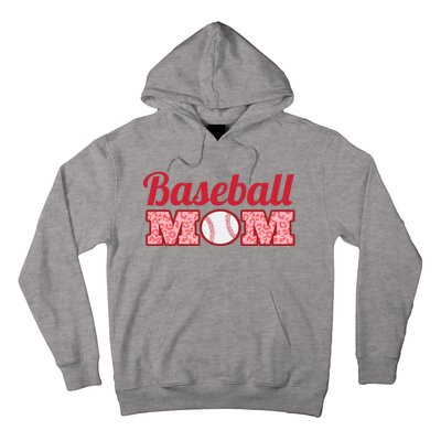 Baseball Mom Cheetah Print Hoodie