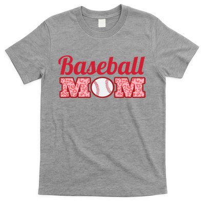 Baseball Mom Cheetah Print T-Shirt