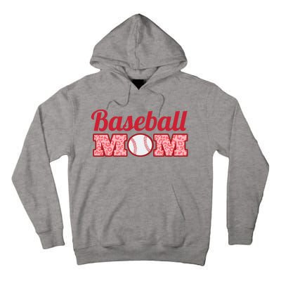 Baseball Mom Cheetah Print Tall Hoodie