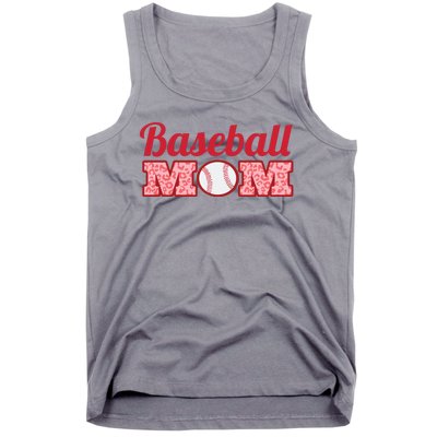 Baseball Mom Cheetah Print Tank Top