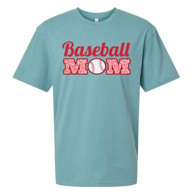 Baseball Mom Cheetah Print Sueded Cloud Jersey T-Shirt