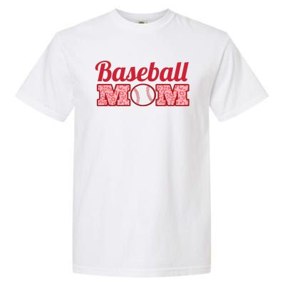 Baseball Mom Cheetah Print Garment-Dyed Heavyweight T-Shirt