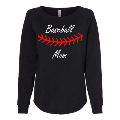 Baseball Mom Logo Womens California Wash Sweatshirt