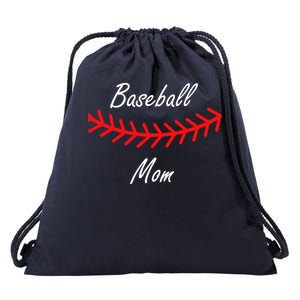 Baseball Mom Logo Drawstring Bag