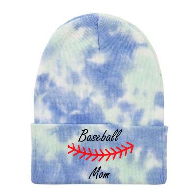 Baseball Mom Logo Tie Dye 12in Knit Beanie