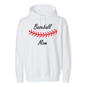 Baseball Mom Logo Garment-Dyed Fleece Hoodie