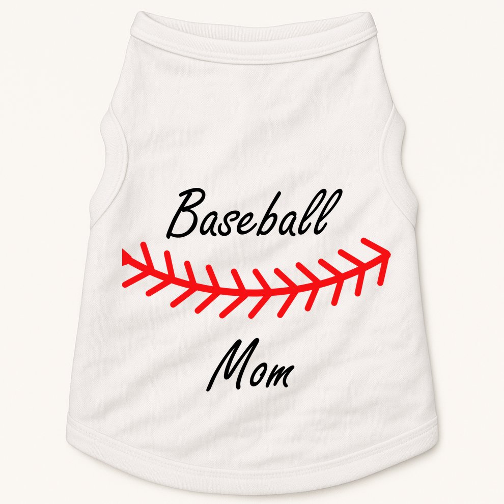 Baseball Mom Logo Doggie Tank