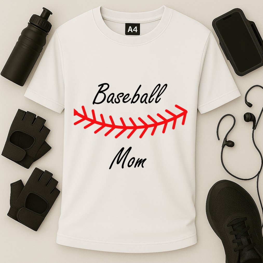 Baseball Mom Logo Cooling Performance Crew T-Shirt