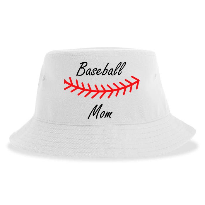 Baseball Mom Logo Sustainable Bucket Hat