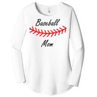 Baseball Mom Logo Women's Perfect Tri Tunic Long Sleeve Shirt