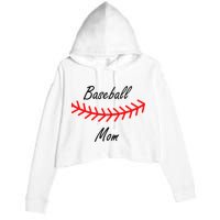 Baseball Mom Logo Crop Fleece Hoodie