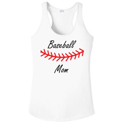 Baseball Mom Logo Ladies PosiCharge Competitor Racerback Tank