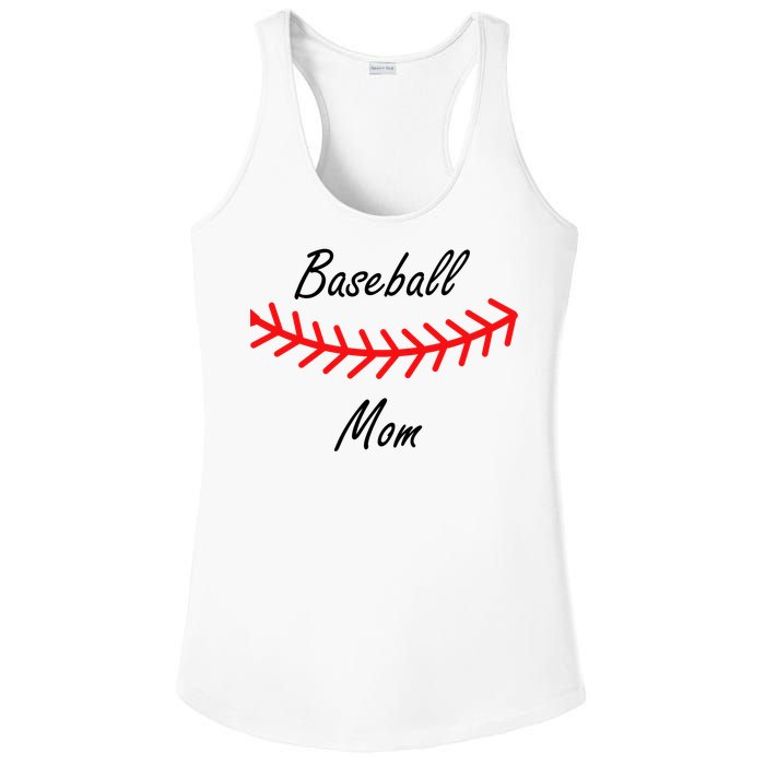 Baseball Mom Logo Ladies PosiCharge Competitor Racerback Tank