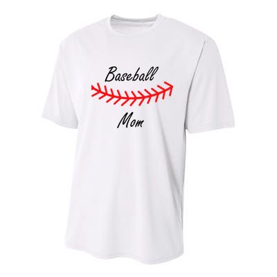 Baseball Mom Logo Youth Performance Sprint T-Shirt