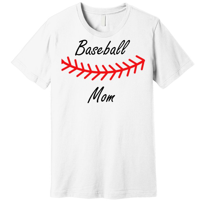 Baseball Mom Logo Premium T-Shirt