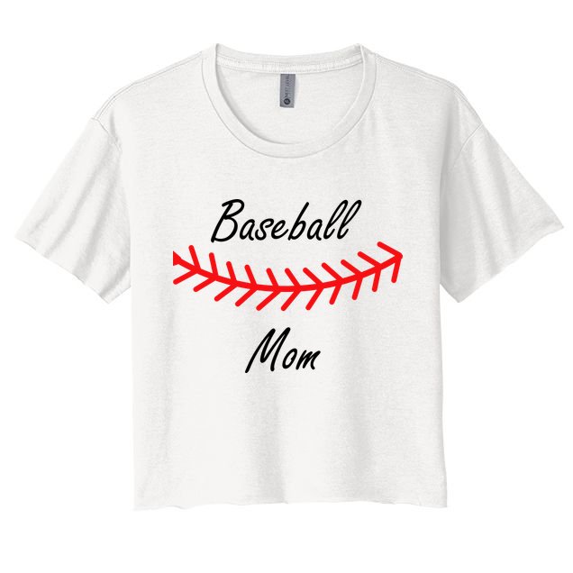 Baseball Mom Logo Crop Top