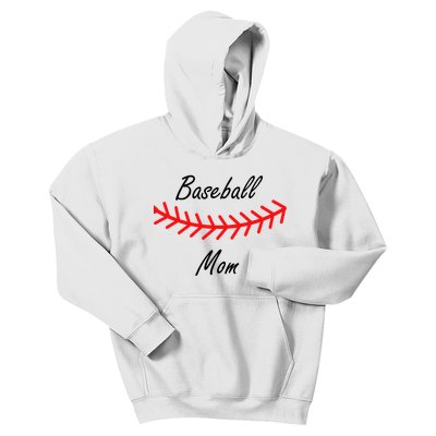 Baseball Mom Logo Kids Hoodie