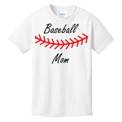 Baseball Mom Logo Kids T-Shirt