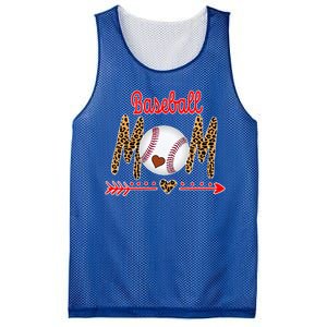 Baseball Mom Love Arrow Leopard Mesh Reversible Basketball Jersey Tank