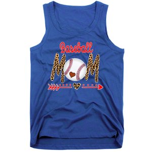 Baseball Mom Love Arrow Leopard Tank Top