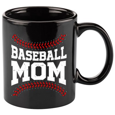 Baseball Mom Sports Fan 11oz C Handle Ceramic Mug