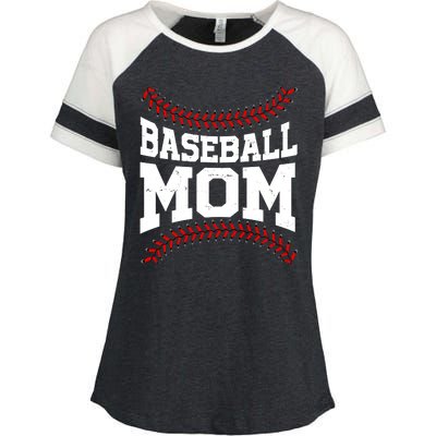 Baseball Mom Sports Fan Enza Ladies Jersey Colorblock Tee