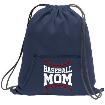 Baseball Mom Sports Fan Sweatshirt Cinch Pack Bag