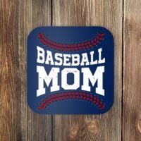 Baseball Mom Sports Fan Coaster