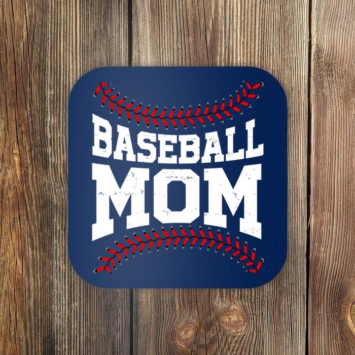 Baseball Mom Sports Fan Coaster