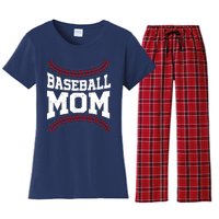 Baseball Mom Sports Fan Women's Flannel Pajama Set