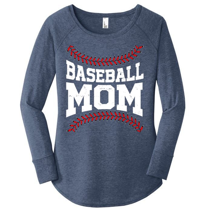 Baseball Mom Sports Fan Women's Perfect Tri Tunic Long Sleeve Shirt