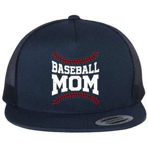 Baseball Mom Sports Fan Flat Bill Trucker Hat