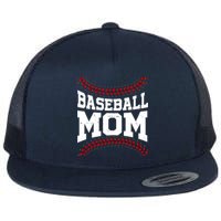 Baseball Mom Sports Fan Flat Bill Trucker Hat