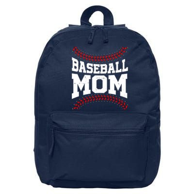 Baseball Mom Sports Fan 16 in Basic Backpack