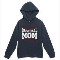 Baseball Mom Sports Fan Urban Pullover Hoodie