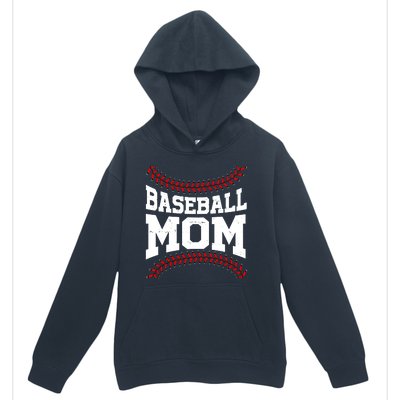 Baseball Mom Sports Fan Urban Pullover Hoodie