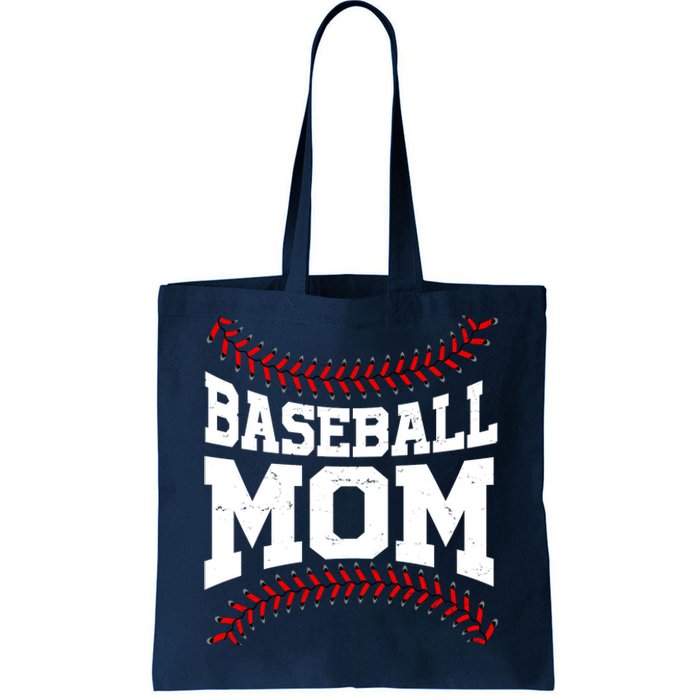 Baseball Mom Sports Fan Tote Bag