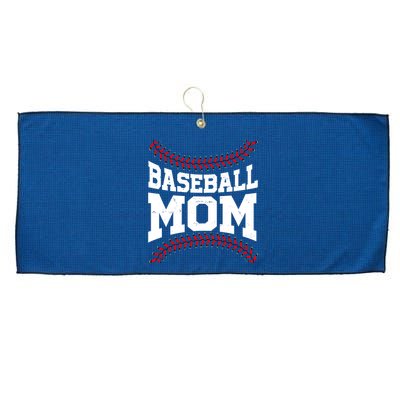 Baseball Mom Sports Fan Large Microfiber Waffle Golf Towel