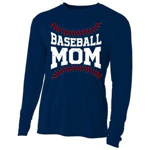 Baseball Mom Sports Fan Cooling Performance Long Sleeve Crew