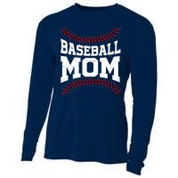 Baseball Mom Sports Fan Cooling Performance Long Sleeve Crew